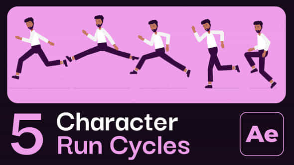 Character Animation Run Cycles - VideoHive 53318824