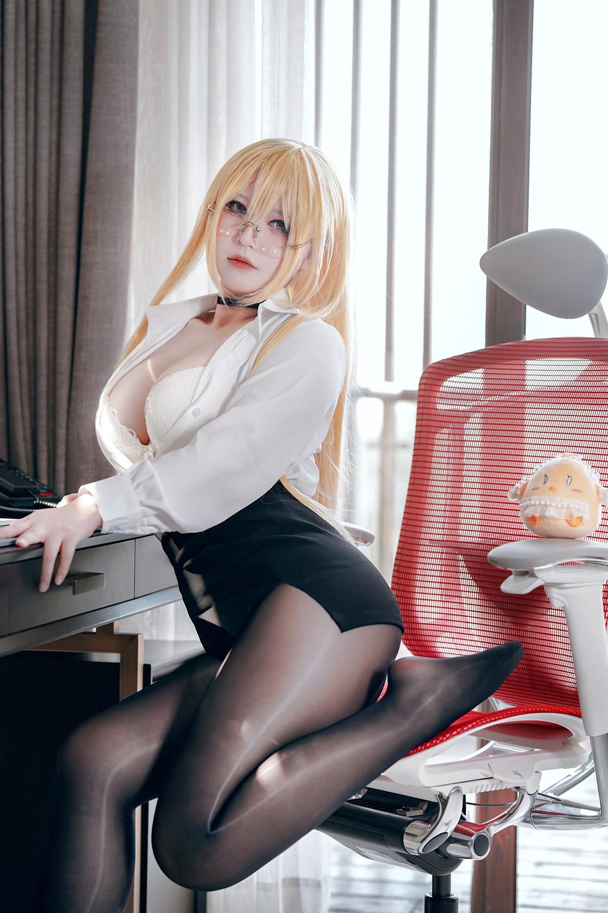 Cosplay 半半子Banbanko 碧蓝航线 怨仇OL(35)