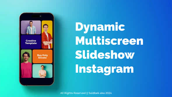 Colorful Instagram Multiscreen Slideshow Split Screen Presentation - VideoHive 55711549
