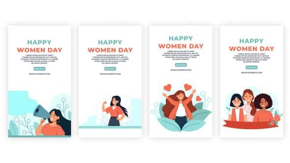 Women Day Character - VideoHive 39044903
