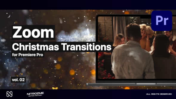 Christmas Zoom Transitions Vol 02 For Premiere Pro - VideoHive 49539021