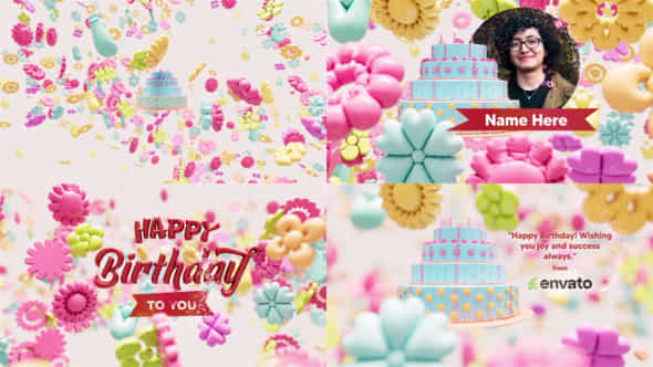Birthday Logo Intro - VideoHive 58006926