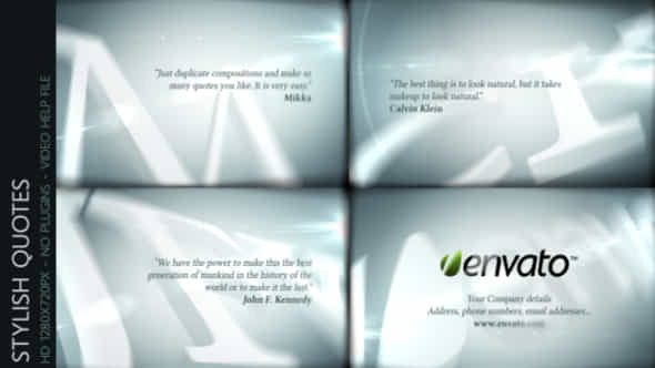 Stylish Quotes - VideoHive 4004339