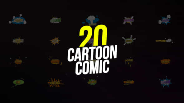 Cartoon Comic Titles - VideoHive 57865714
