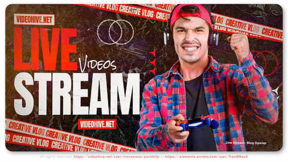 Live Stream Blog Opener - VideoHive 51392604