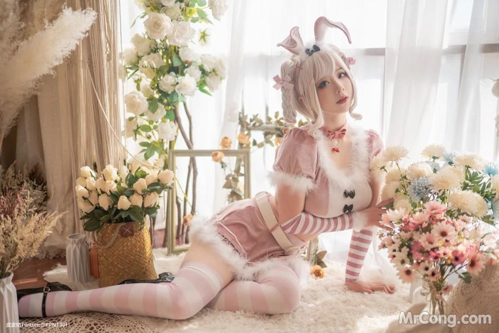 Coser@皮皮奶可可爱了啦: 粉色兔兔 (70 photos)(6)
