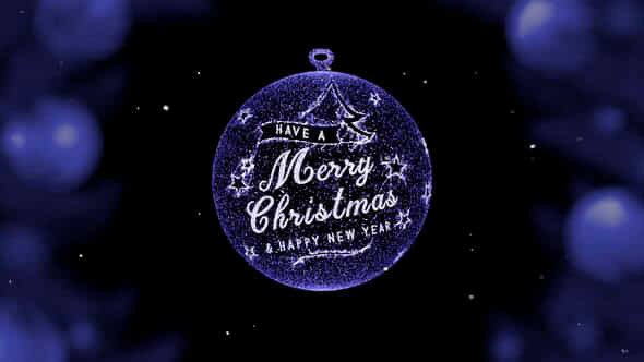Christmas Balls With Badge - VideoHive 29663988