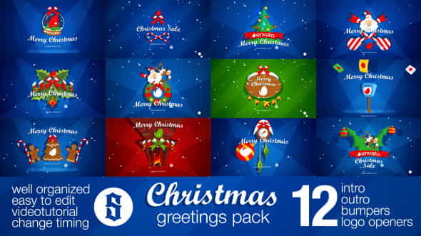 Christmas Pack Intro - Outro - VideoHive 13553386
