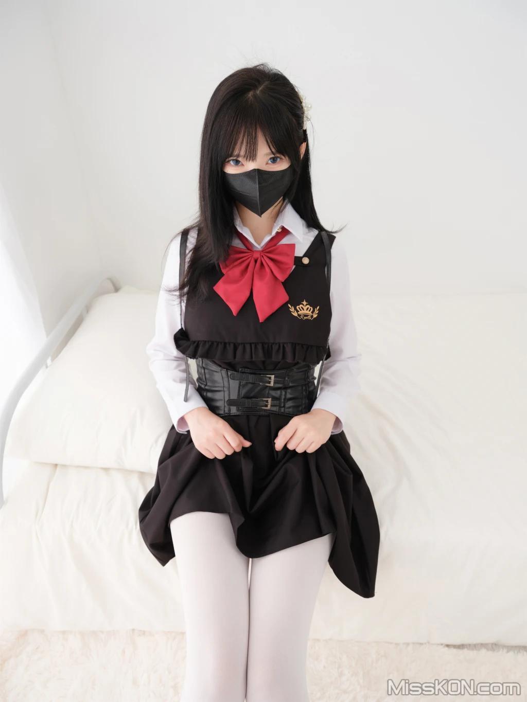 [紧急企划] 见希w: 内部 白丝学生服 (85 photos)(12)