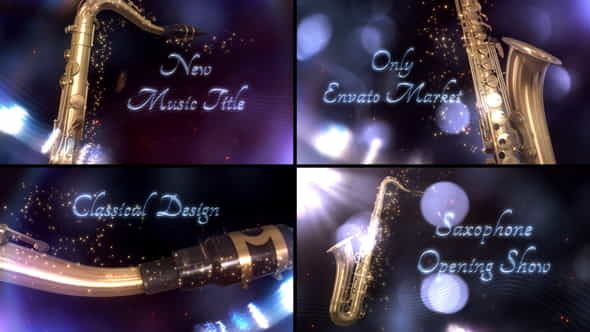 Saxophone - Classical Instrument Title - VideoHive 29343885