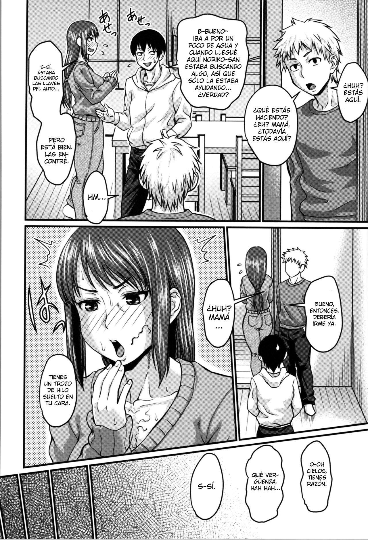 [Jirou] Okaa-san no Kakushigoto  El secreto de Mamá (Nikkanteki Kuro Stocking Seikatsu - Sensual Black Stockings Life) [Spanish]