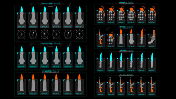 HUD Info Military - VideoHive 45001825