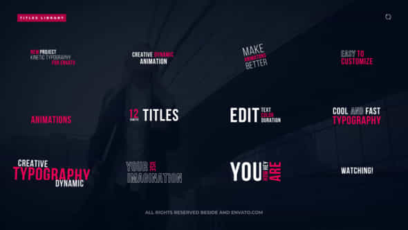 Kinetic Titles 2.0 - VideoHive 35673930