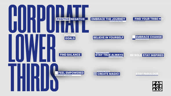 Corporate Lower Thirds - VideoHive 52006220