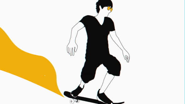 Skateboarder Logo Reveal - VideoHive 22502173