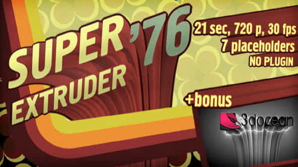 Super Extruder 76 Titles with - VideoHive 3007924