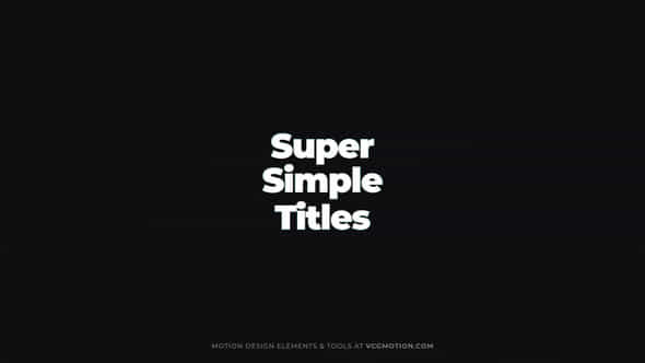 Super Simple Titles - VideoHive 44173543