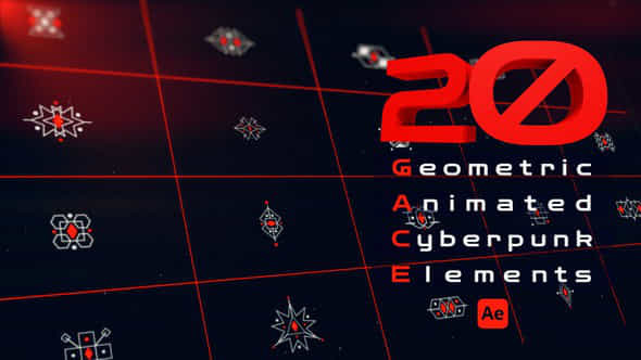 Geometric Animated Cyberpunk - VideoHive 46533503