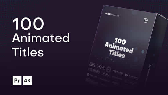 100 Animated Titles - VideoHive 36545096