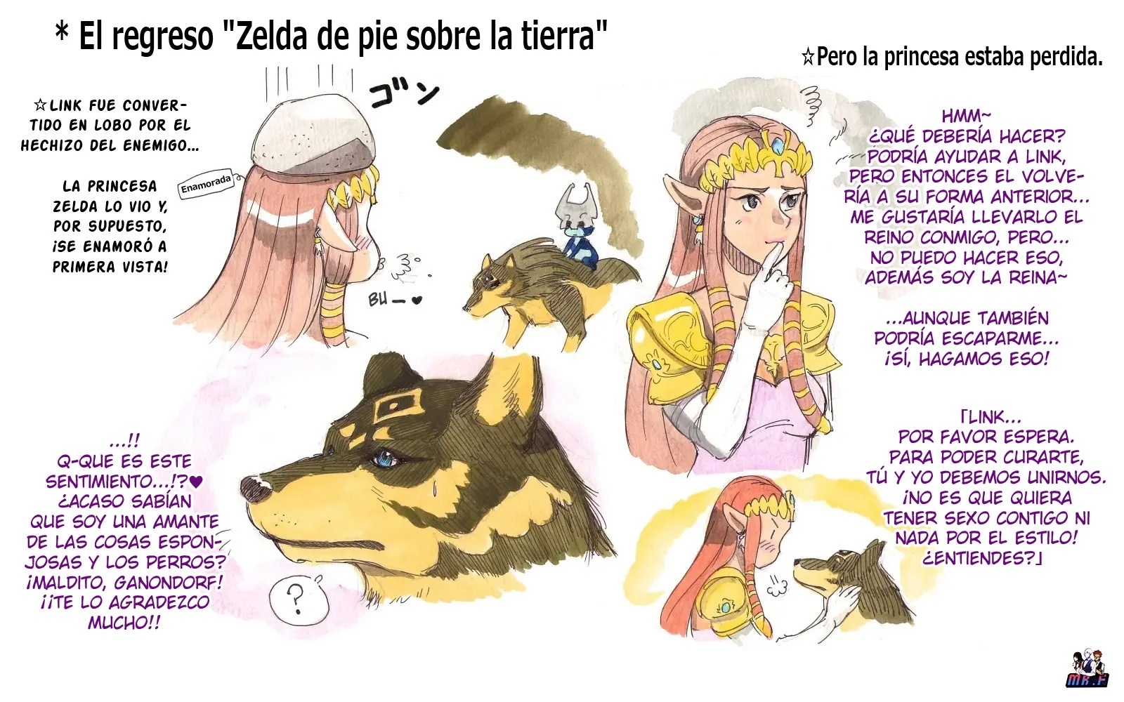 Princess and the Wolf _ Lobo Link Princesa Zelda - 1