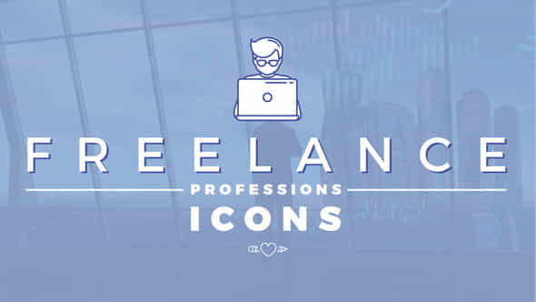 Freelance Professions Icons - VideoHive 24255437