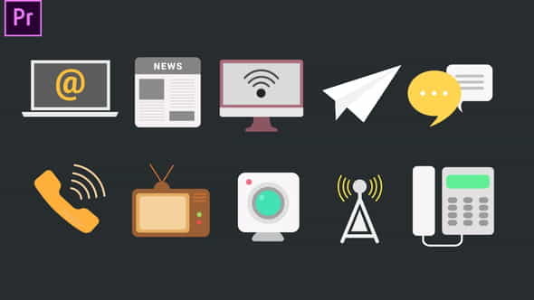 Communication Icons - VideoHive 33790509
