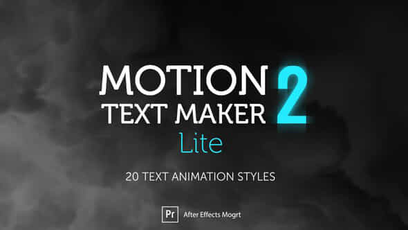 Motion Text Maker - VideoHive 35846493