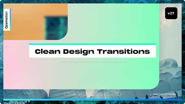 Clean Design Transitions - VideoHive 36660018
