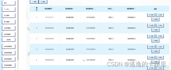 图4-7承运商管理界面图