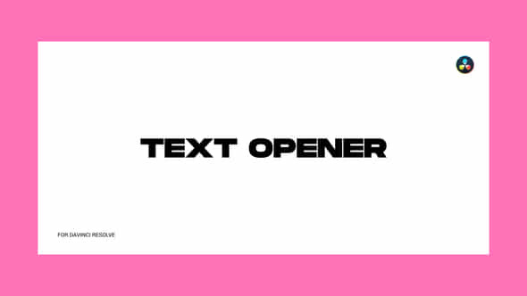 Text Opener for - VideoHive 38064423