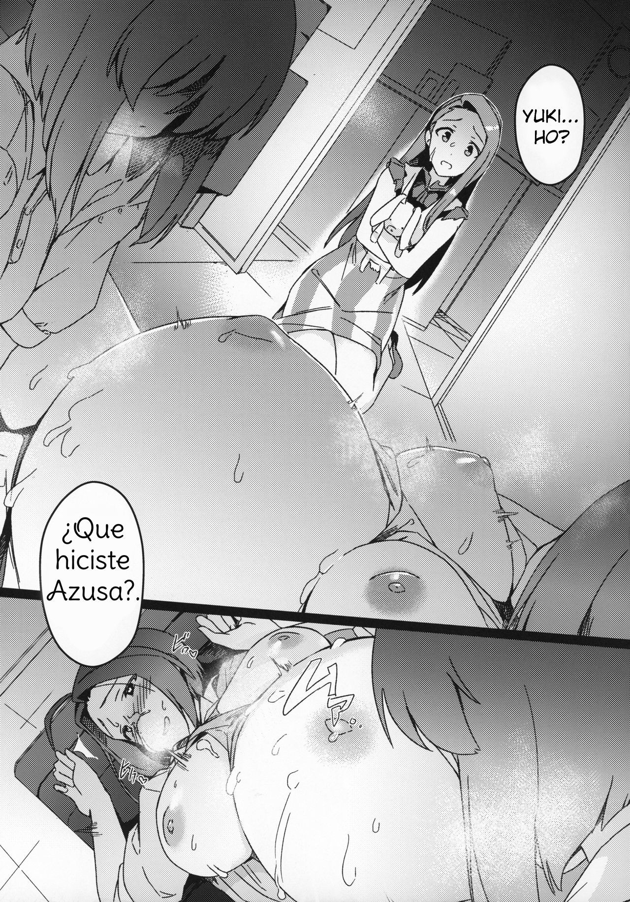 (C97) [Suimitsutou Koubou (Momo no Suidousui)] Yuki Chinpo Futanari Yukiho ga Bousou shite Iori to Ecchi shichau Hon (THE IDOLM@STER) [Spanish] [Amaterasu]