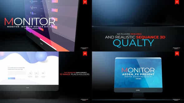 Monitor Mockup Presentation - VideoHive 24018699