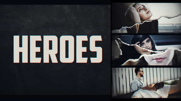 Page Turn Heroes Intro - VideoHive 24310933