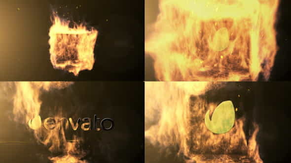 Qube Fire Logo Reveal - VideoHive 9491331