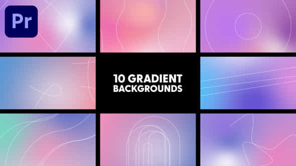 Gradient Backgrounds - VideoHive 42963825