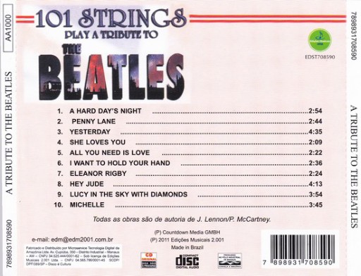 101 Strings Orchestra - Play tribute To The Beatles (2011) [CD FLAC]