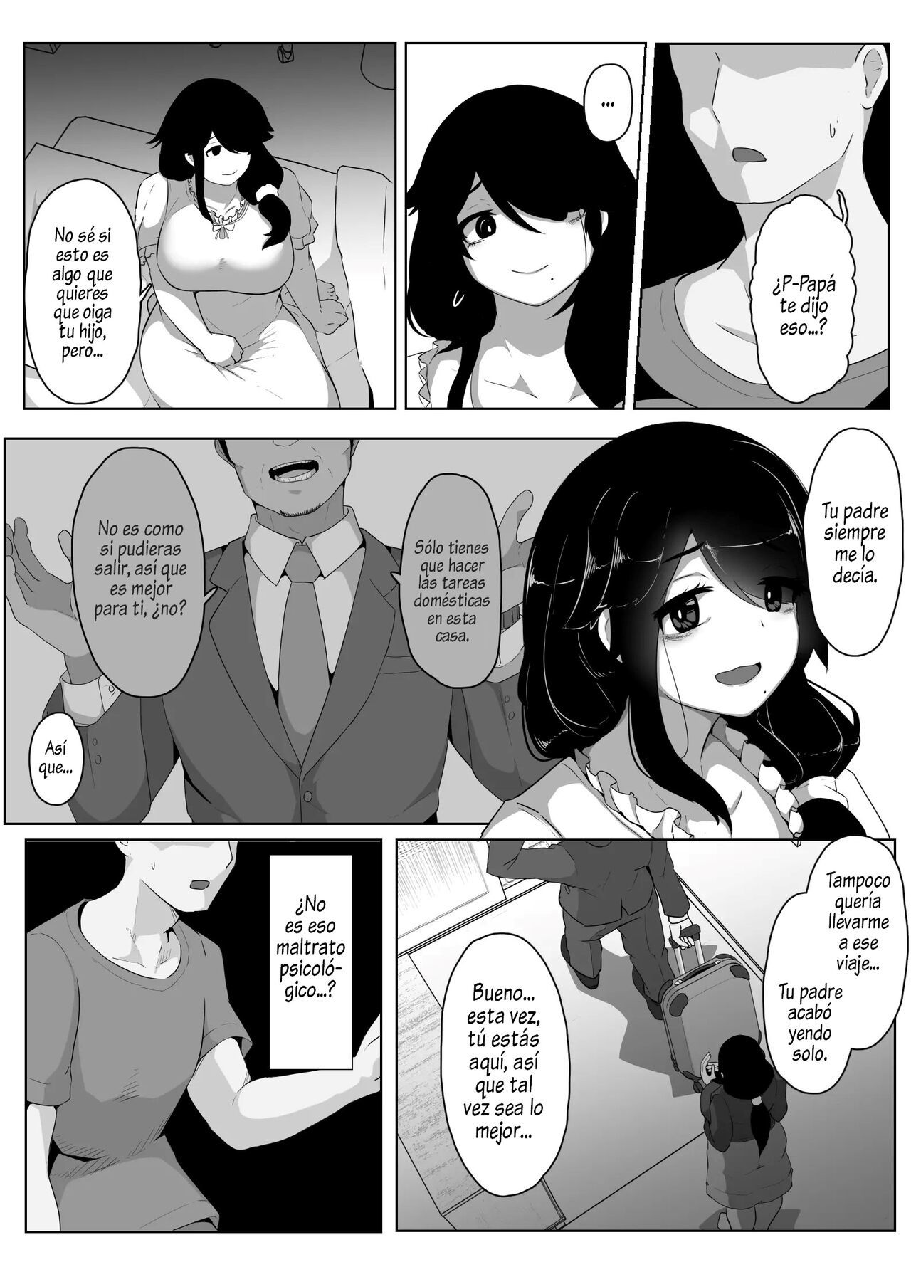 [hahayamoya (moya)] Oyasumi, Okaa-san I  Good Night, Mom I [Spanish]  [Al Chile no Sé Scan]