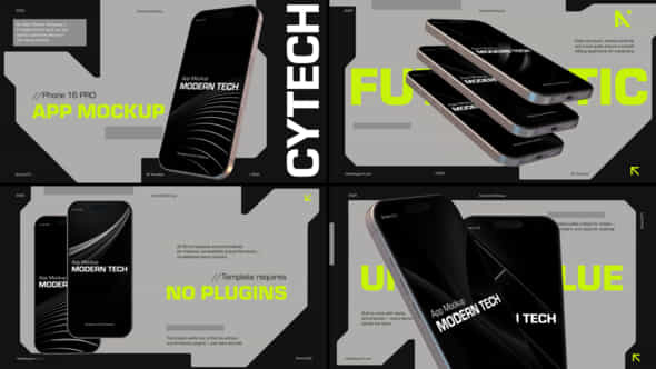 Modern App Demo Phone 16 Pro - VideoHive 57996586