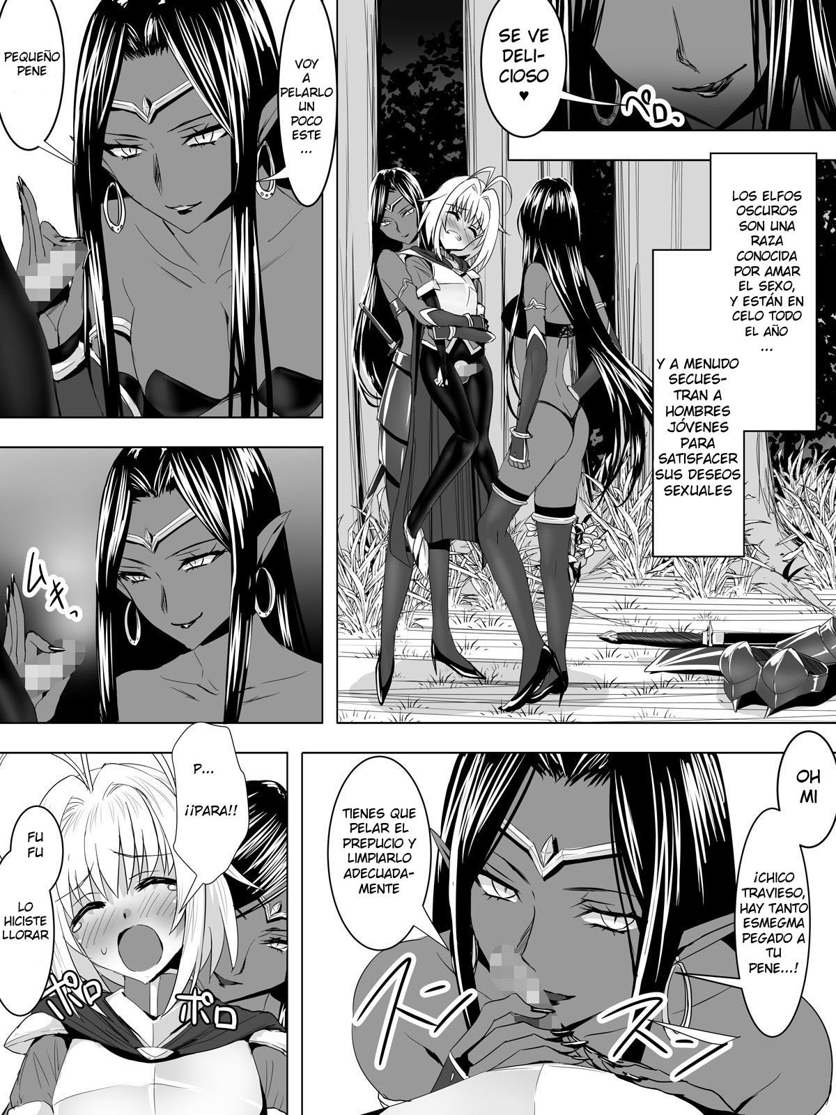 Minarai Mahoutsukai ga Hatsujouki no Dark Elf ni Mori de Souguu Shite Gyaku Rape Sarechau Ohanashi - 5