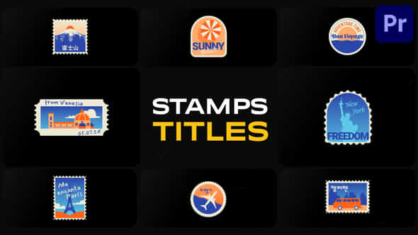 Stamps Titles Premiere Pro - VideoHive 50754781