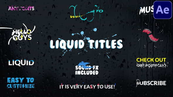 Liquid Titles | After Effects - VideoHive 29350548