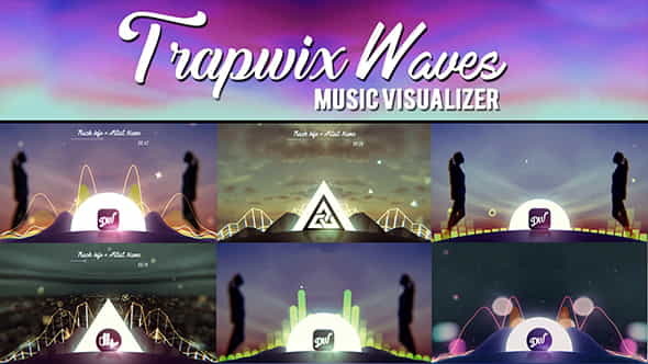 TrapWix Waves Music Visualizer - VideoHive 21461063