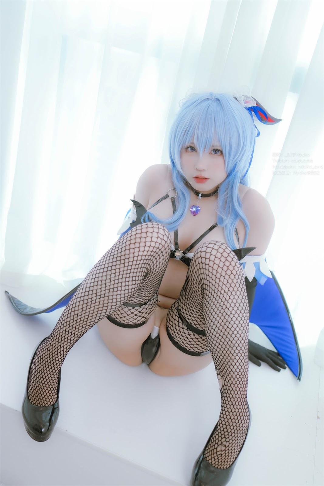 Cosplay Nyako喵子 原神 甘雨魅魔(50)