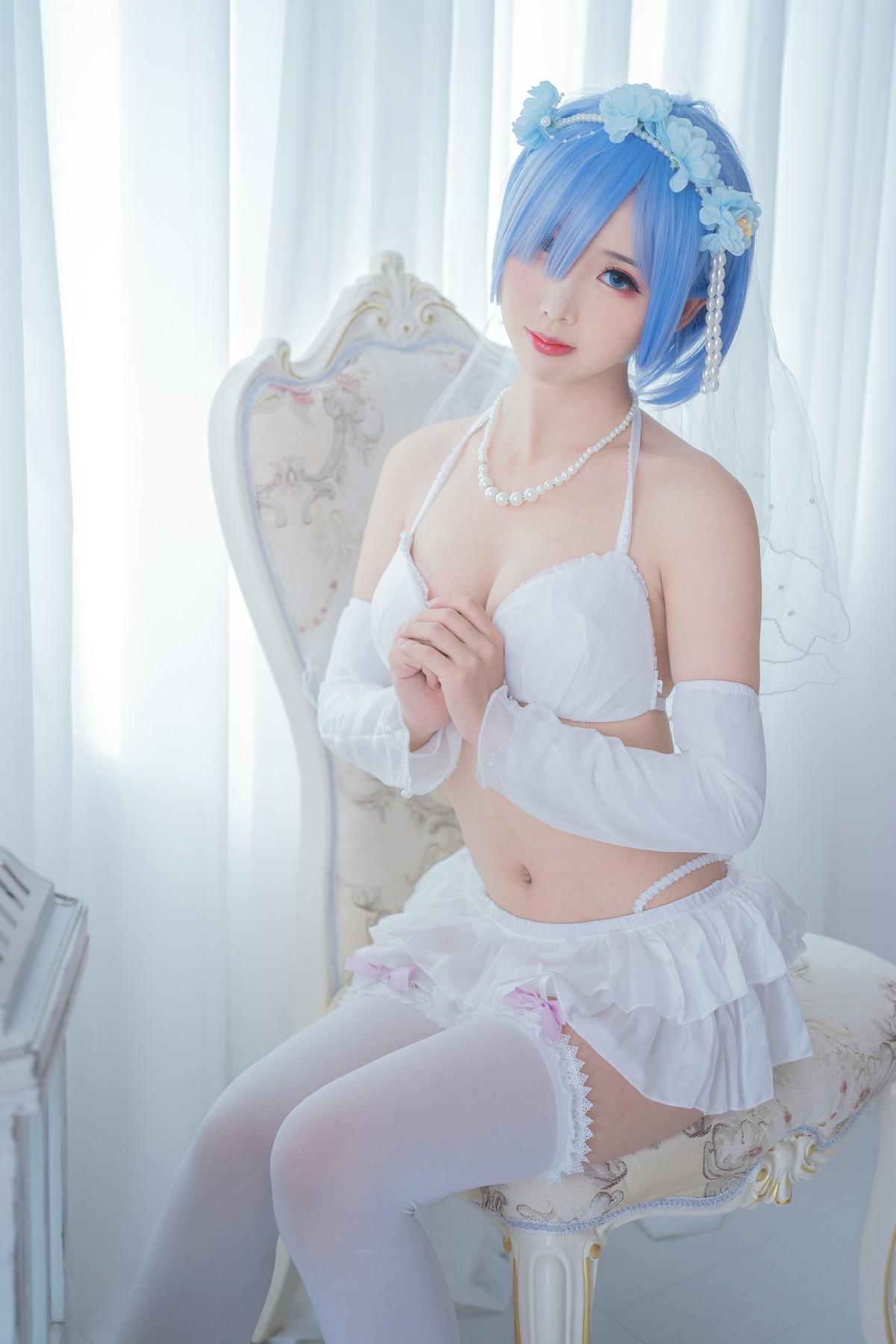 Cosplay 面饼仙儿 花嫁蕾姆(9)