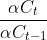 frac{alpha C_{t}}{alpha C_{t-1}}