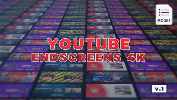 YouTube EndScreens 4K v.1 - - VideoHive 28168488