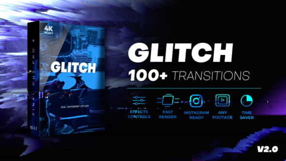Glitch Transitions | Final Cut - VideoHive 23980929