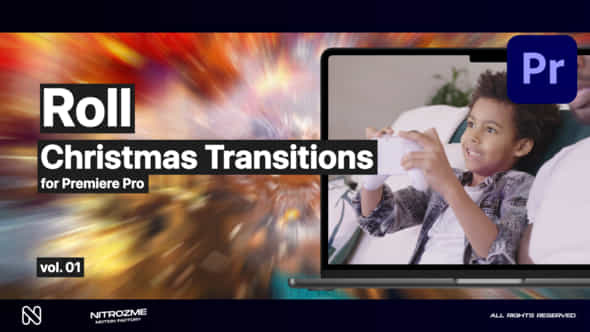 Christmas Roll Transitions Vol 01 For Premiere Pro - VideoHive 49538834