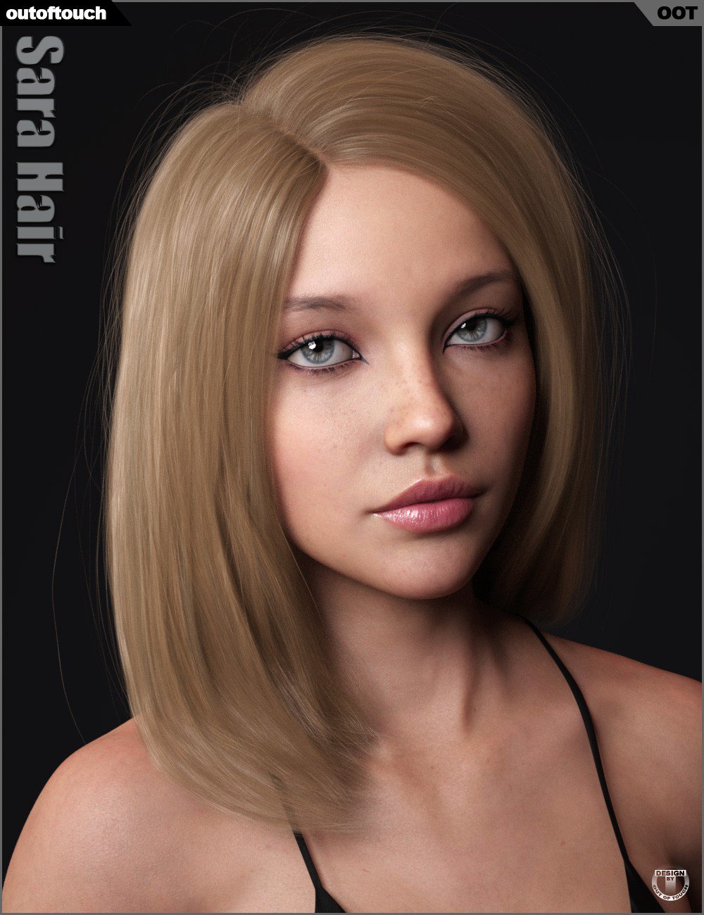 Sara Hair for Genesis 3 and 8 Female(s)