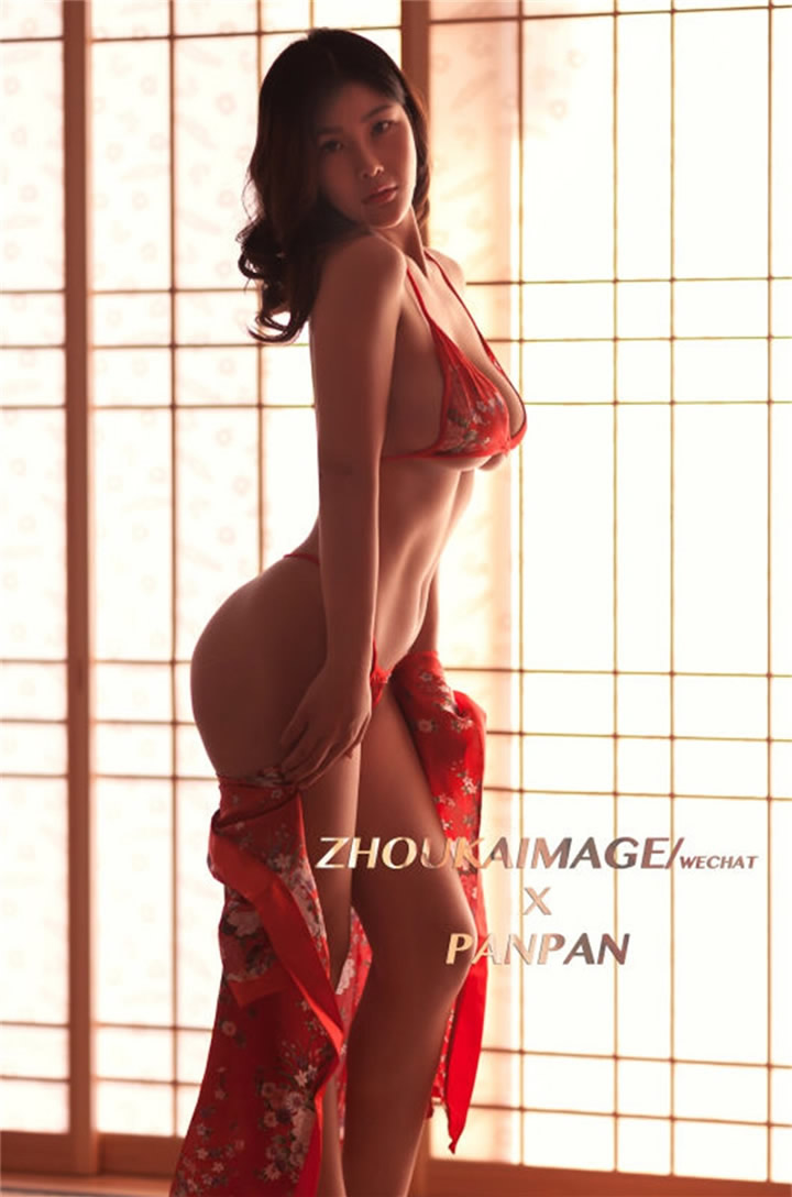 Yan Panpan's big breasts enchanting kimono large -scale no sanctuary photo seductive spring heart rippling 6